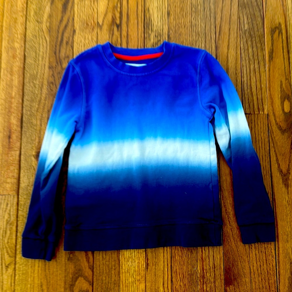Boden blue tie dye sweatshirt- size 7-8